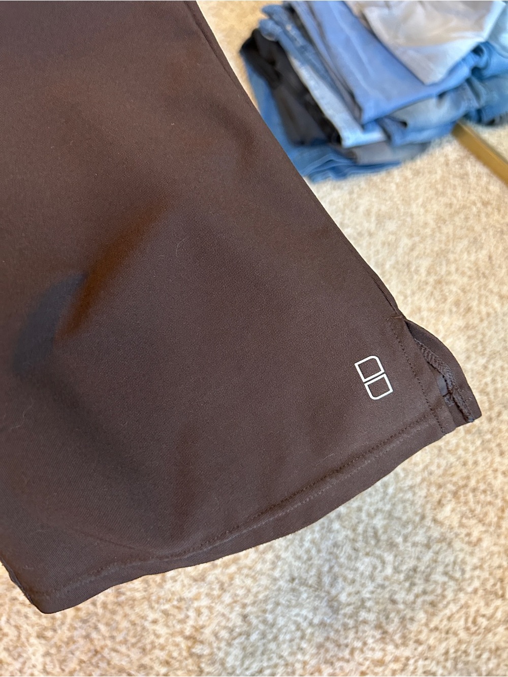 Lucy Activewear Espresso Brown Flare Yoga Pants Size Small Regular VTG - Picture 3 of 6